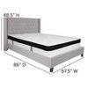 Flash Furniture Queen Platform Bed Set, Gray HG-BMF-43-GG